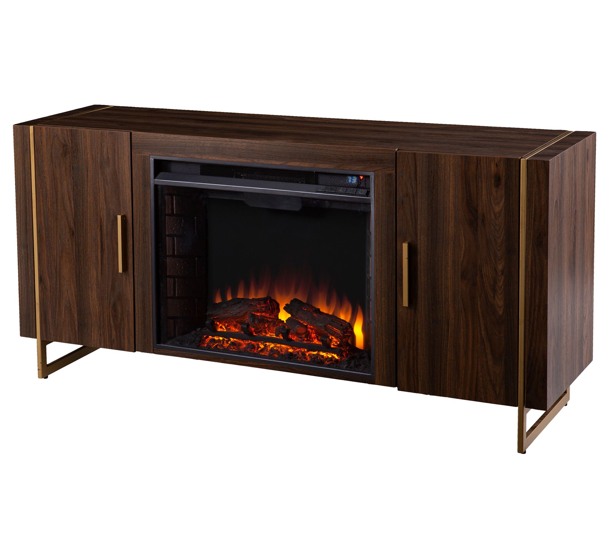 SEI Furniture Dashton Electric Fireplace with Media Storage