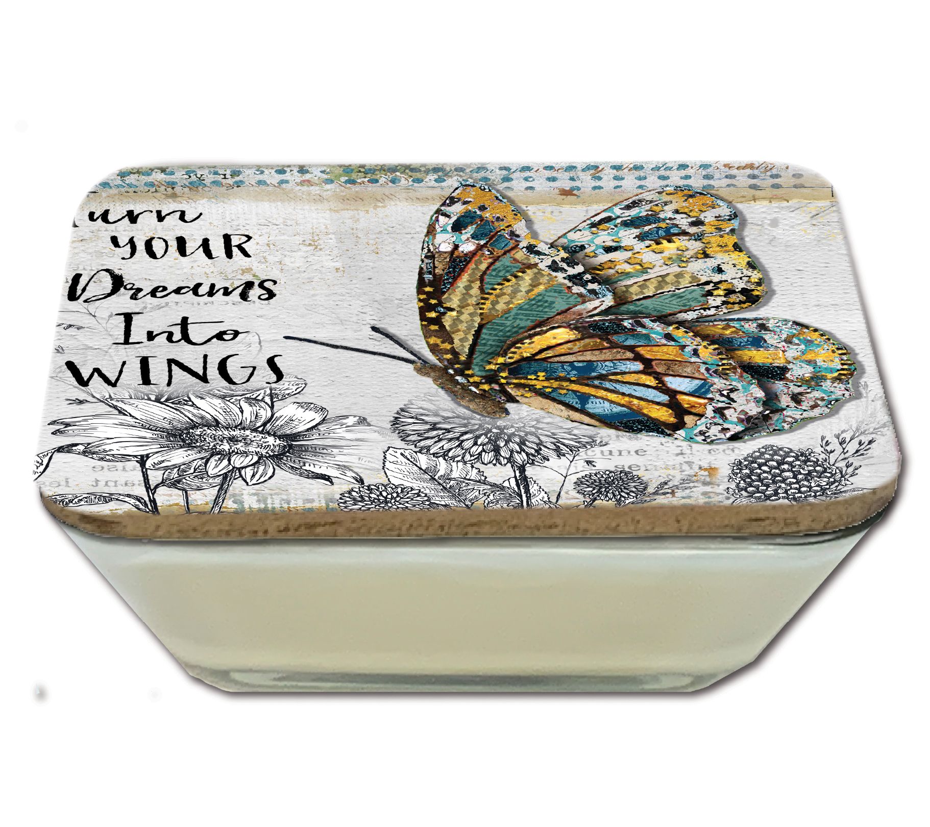 Courtside Market Turn Your Dreams Soy Wax Candle & Artboard