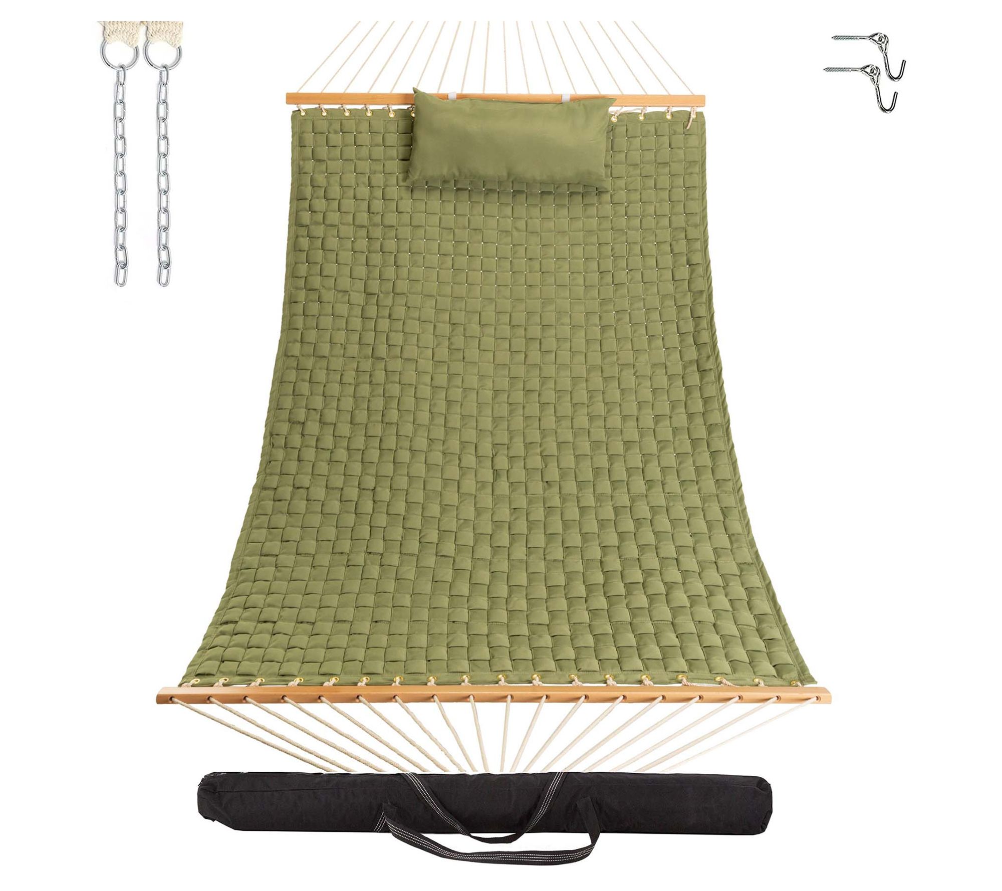 Castaway Living Soft Weave Hammock with Pillow &