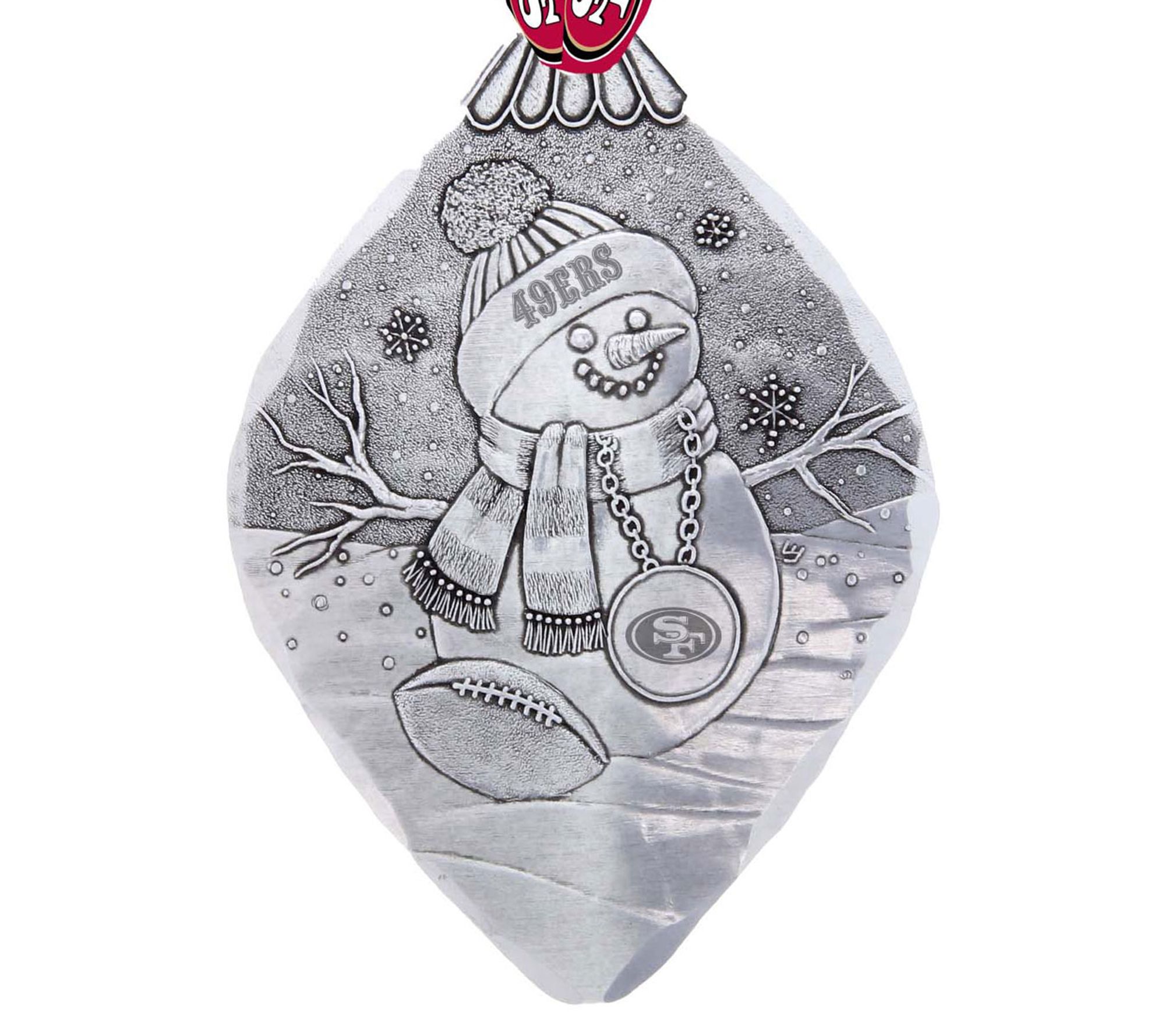 Wendell August NFL Superfan Snowman Ornament