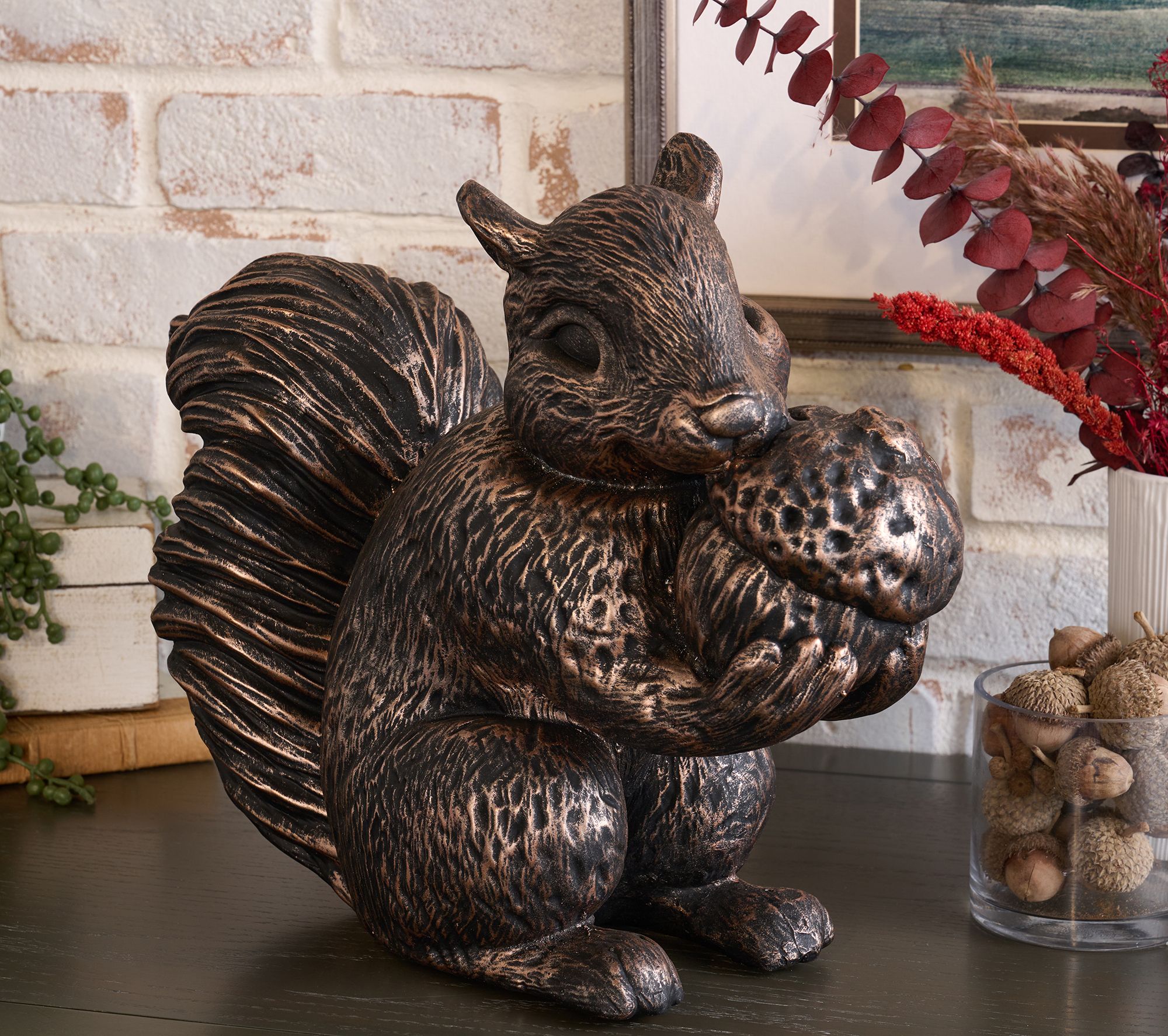 13" Indoor/Outdoor Garden Squirrel by Kim Gravel