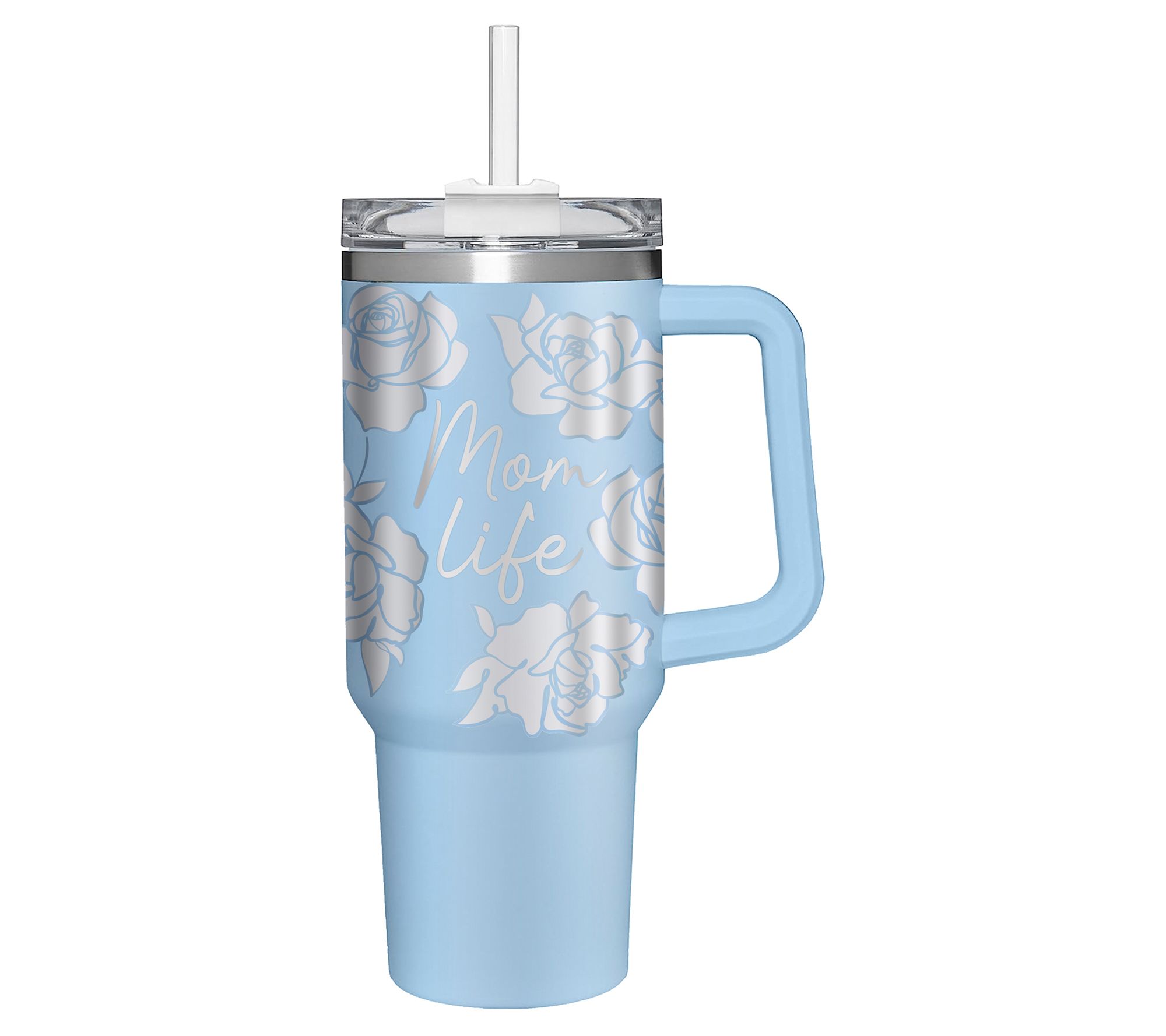 Evergreen 40oz MomLife Stainless Steel Canyon Cup with Straw