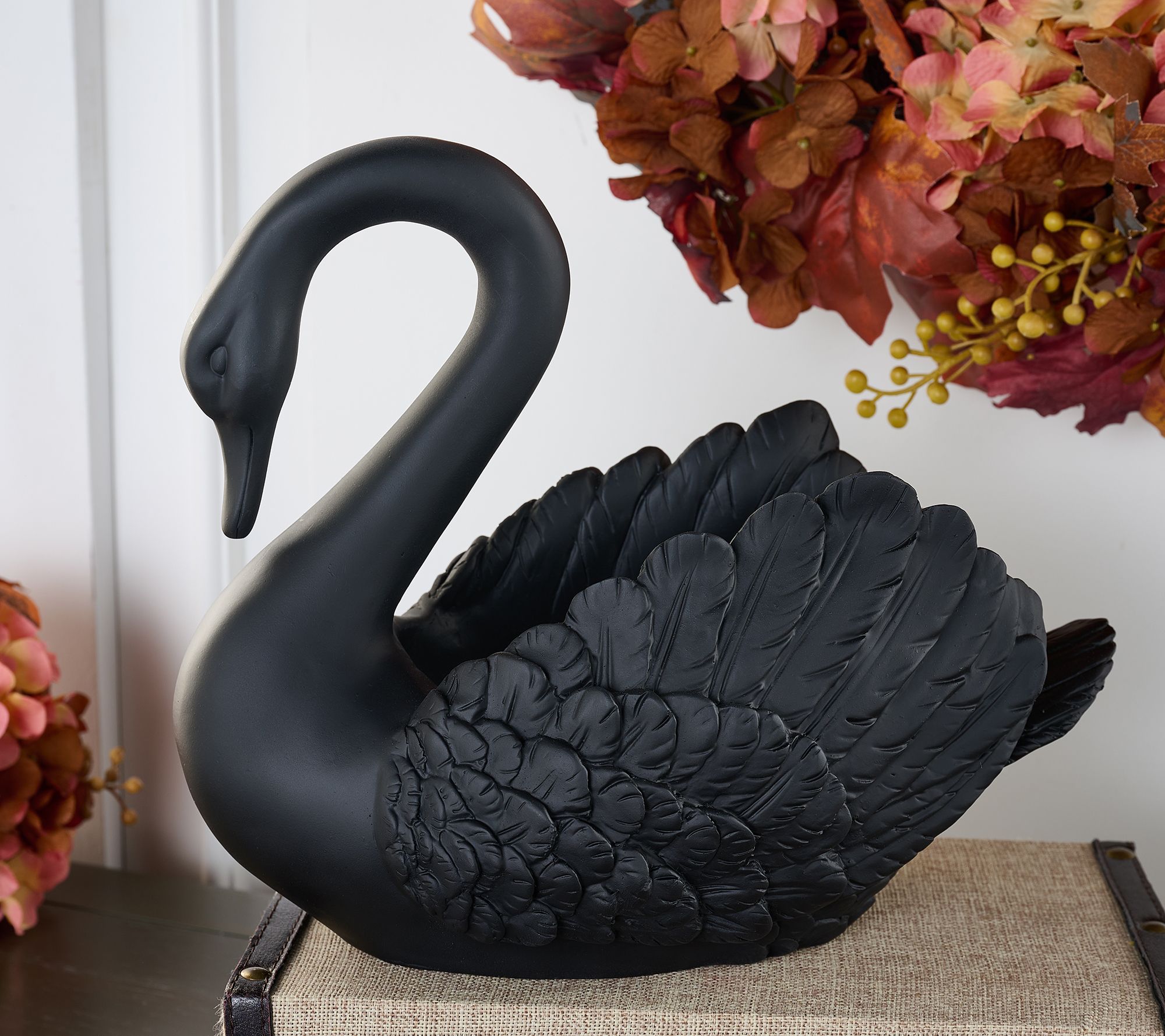 "As Is" Cozy Cottage by Liz Marie Harvest Decorative Swan Basket