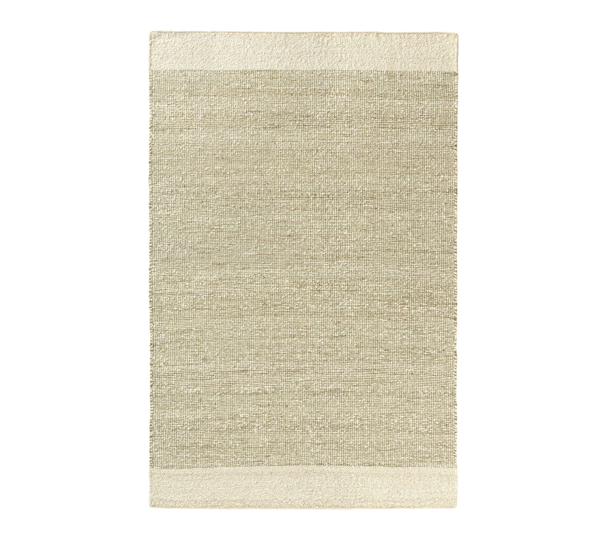 Ox Bay Modern Green/Ivory Striped Indoor Area R ug, 7'9" x 9'9