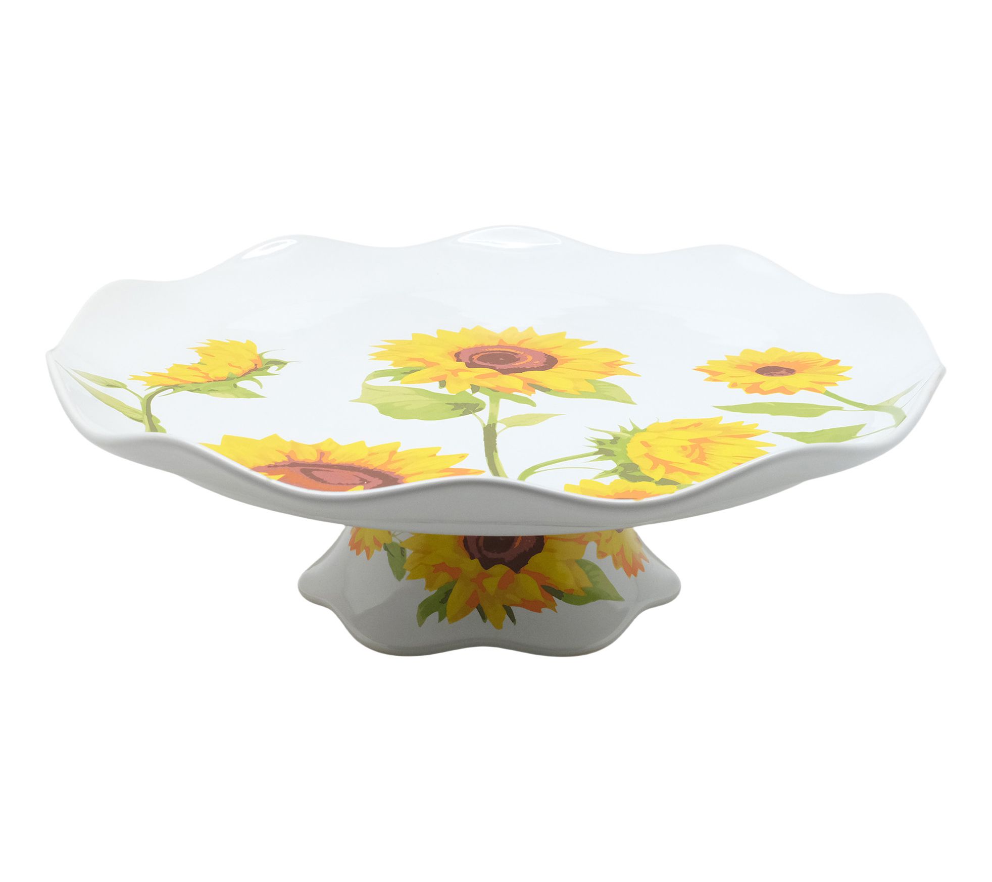 "As Is" Temp-tations Harvest 13" Stoneware Cake Stand