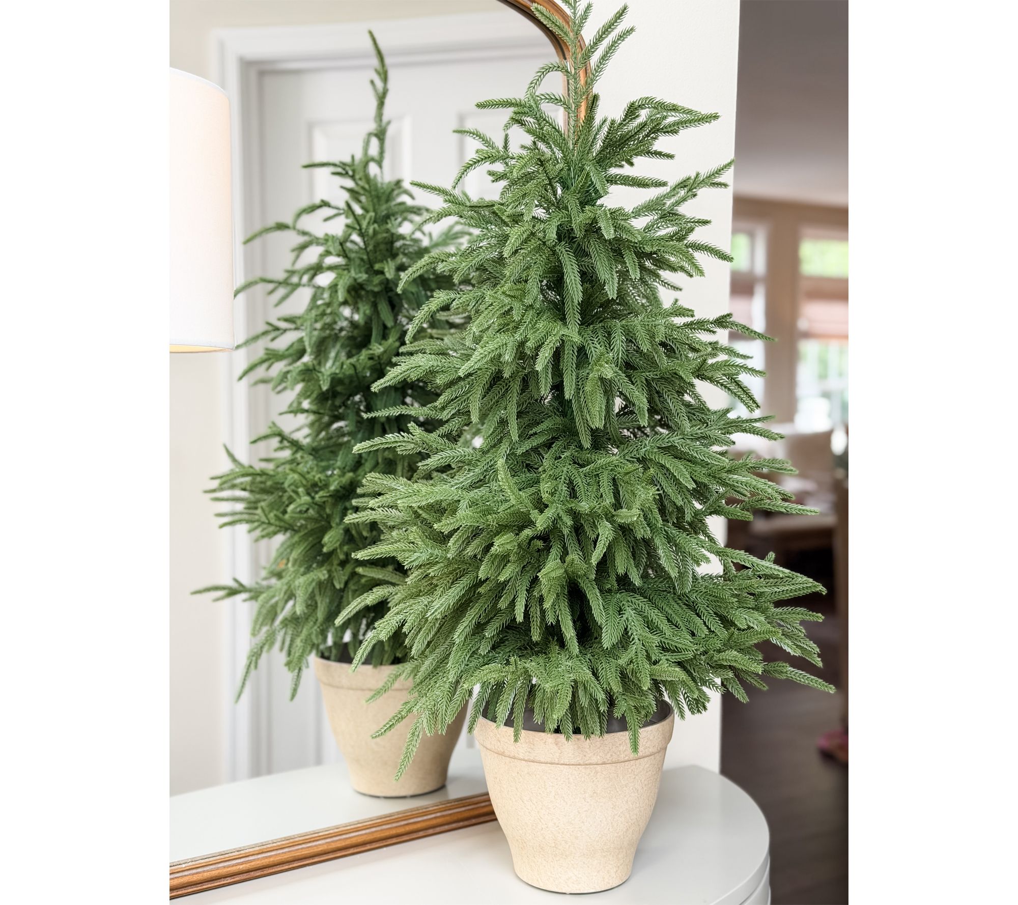 Simply Stunning Unlit 36" Austrailian Pine Slim Tree by Janine Graff