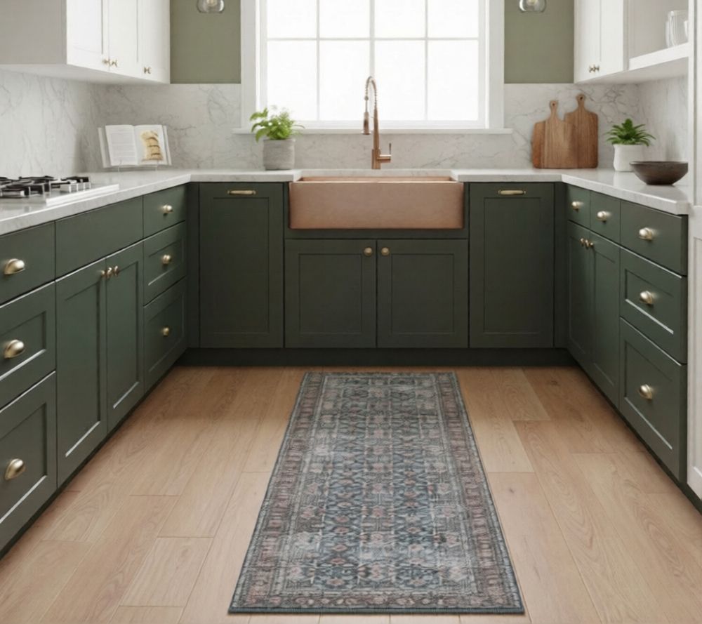 Amer Rugs Alaska Vintage Floral Runner Rug, 2'7" x 10'