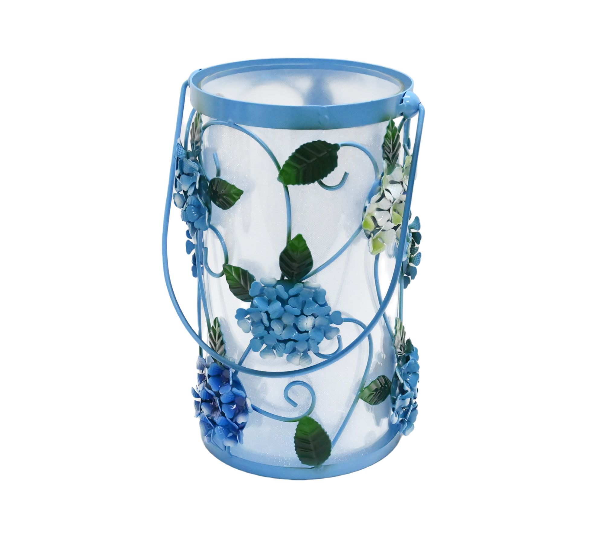 "As Is" Temp-tations Glass Hurricane Lantern with Fairy Lights