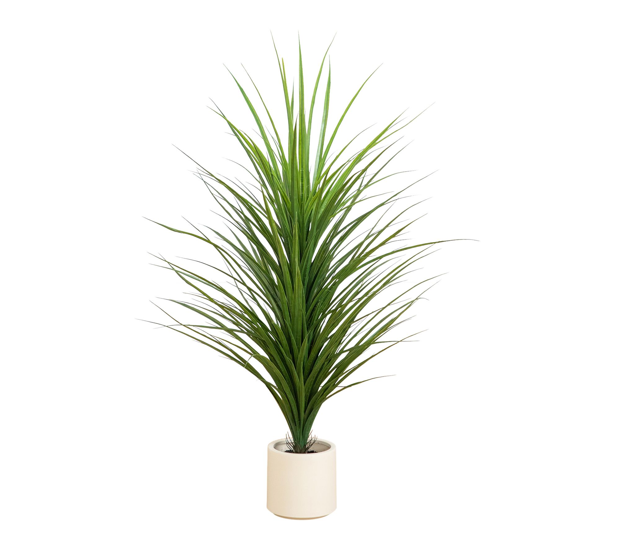 4-ft UV Resistant Grass Plant in White Pot by Nearly Natural
