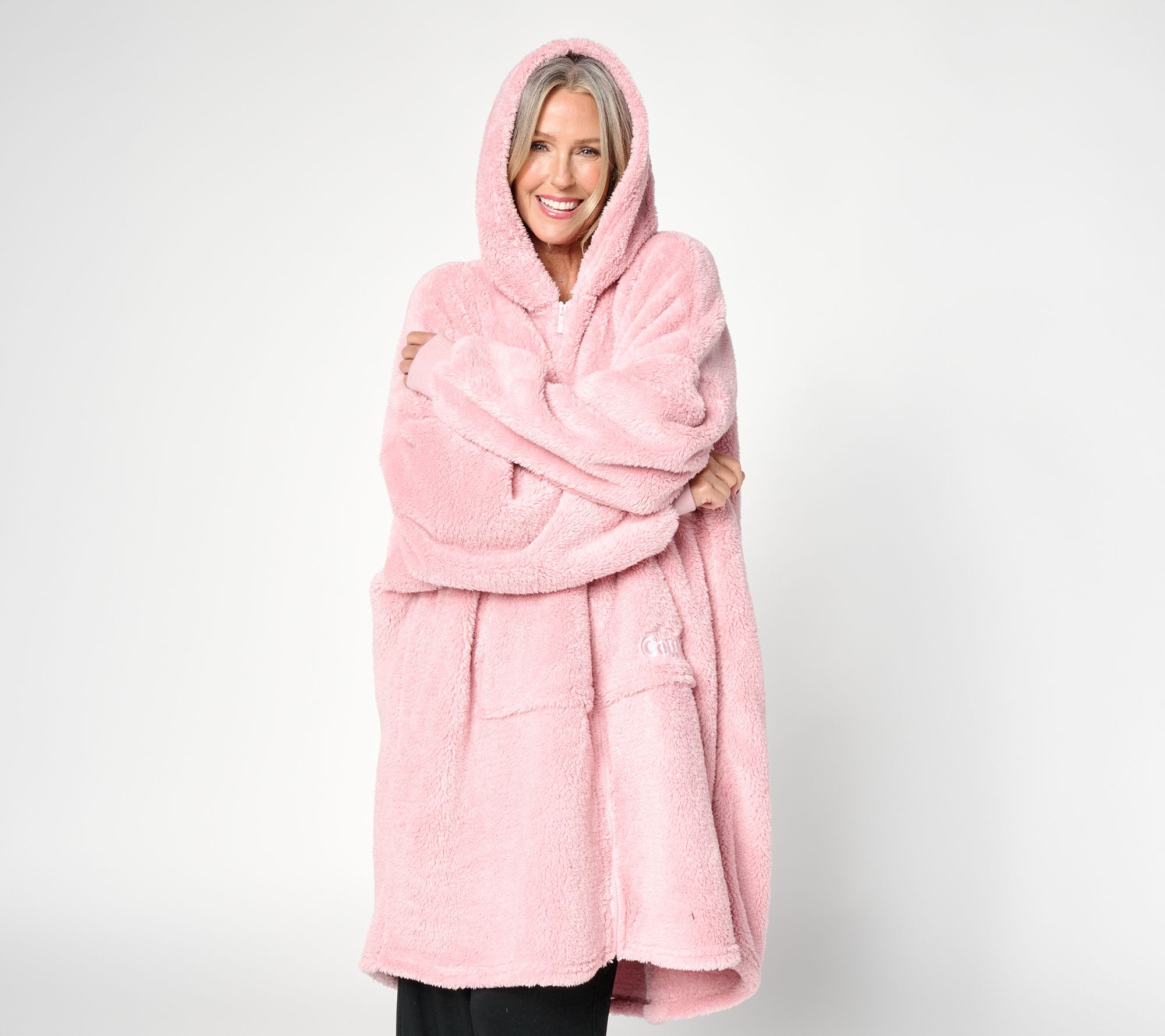 The Comfy Sparkle Plush Full Zip Wearable Blanket