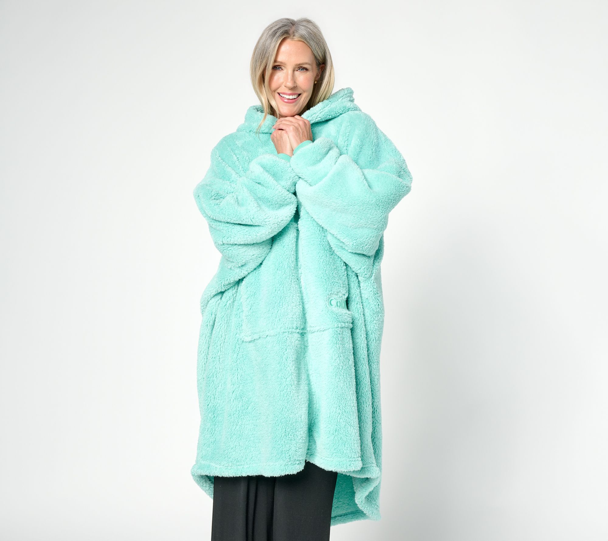 The Comfy Sparkle Plush Full Zip Wearable Blanket