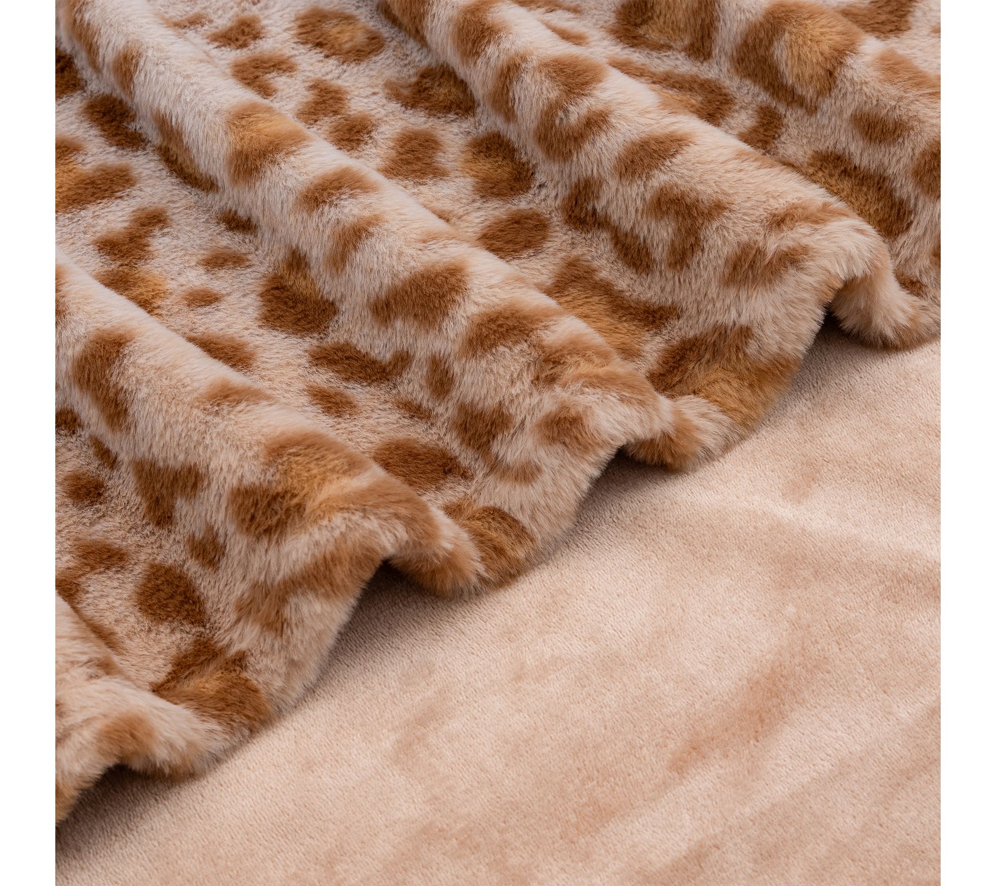 By Jill Martin 60x70 Printed Grace Fur Throw | QVC