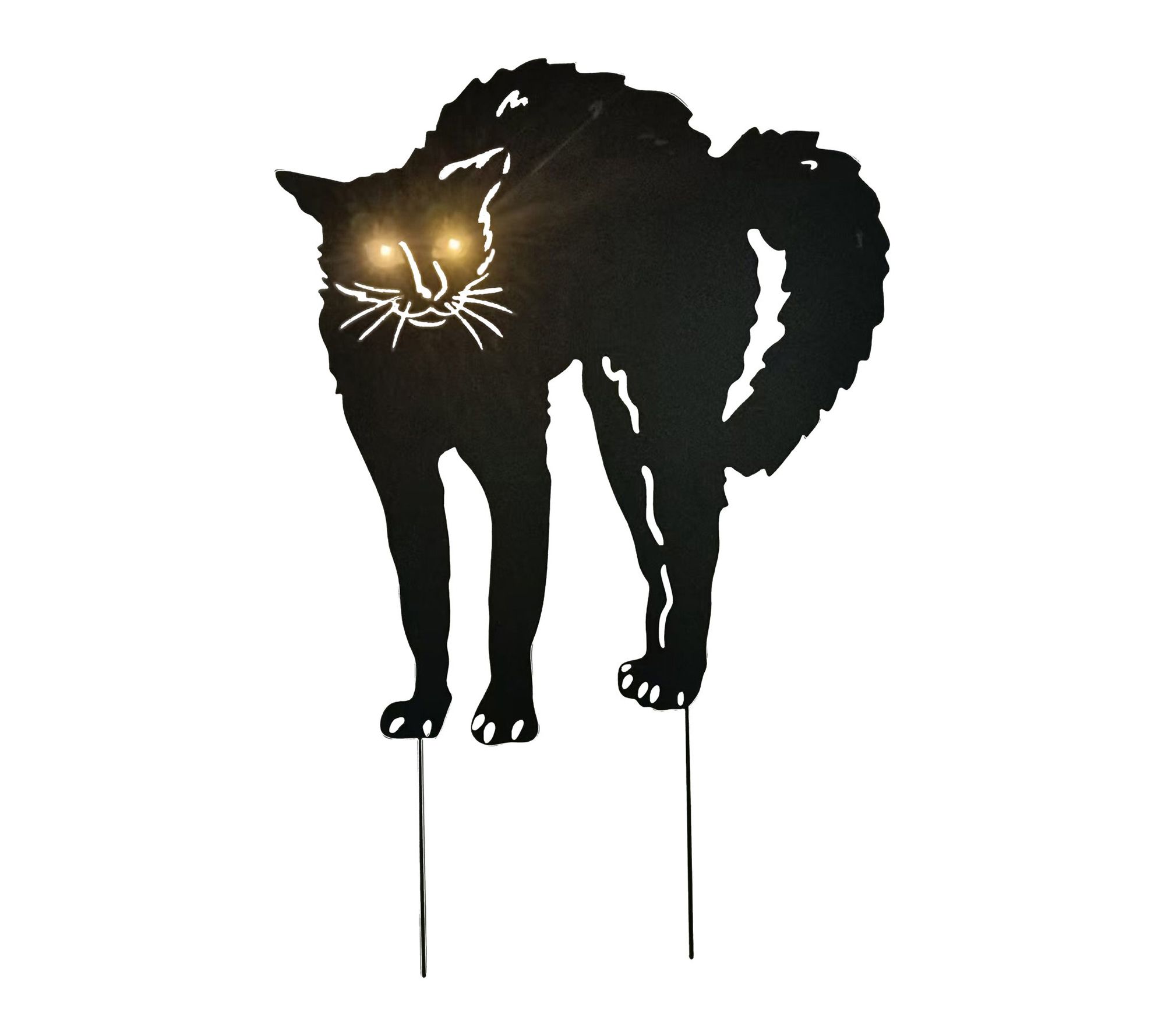 Haunted Hill Farm 36-in. Metal Black Cat Stake Decoration