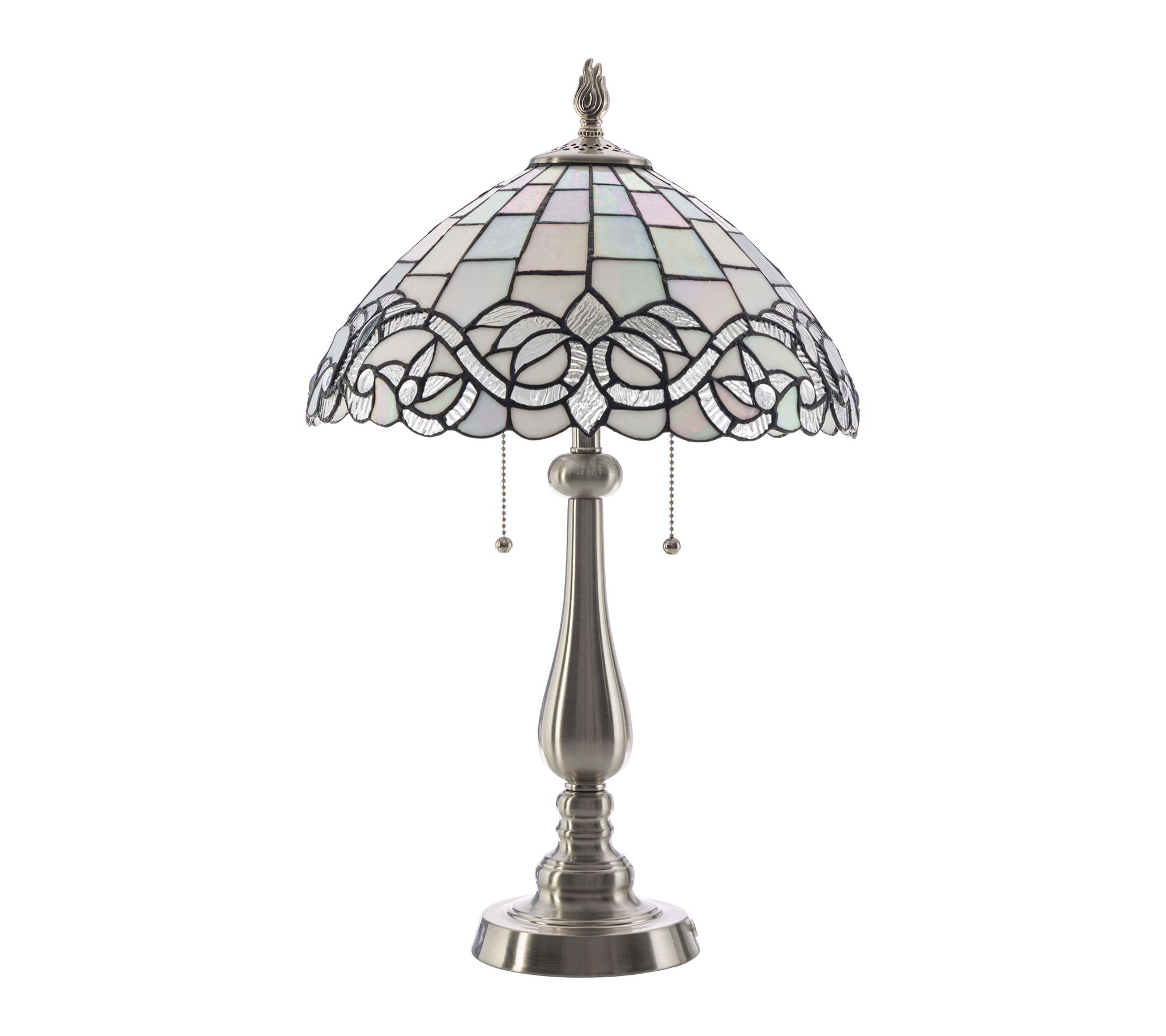 Lavish Home Tiffany Table Lamp with Stained Glass Shade