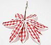 Set of 6 Checked Poinsettia Clips by Valerie, 1 of 1