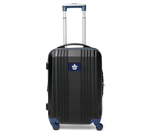 Denco NHL 21 Inch Carry-On Hard Case Two-Tone Spinner Navy