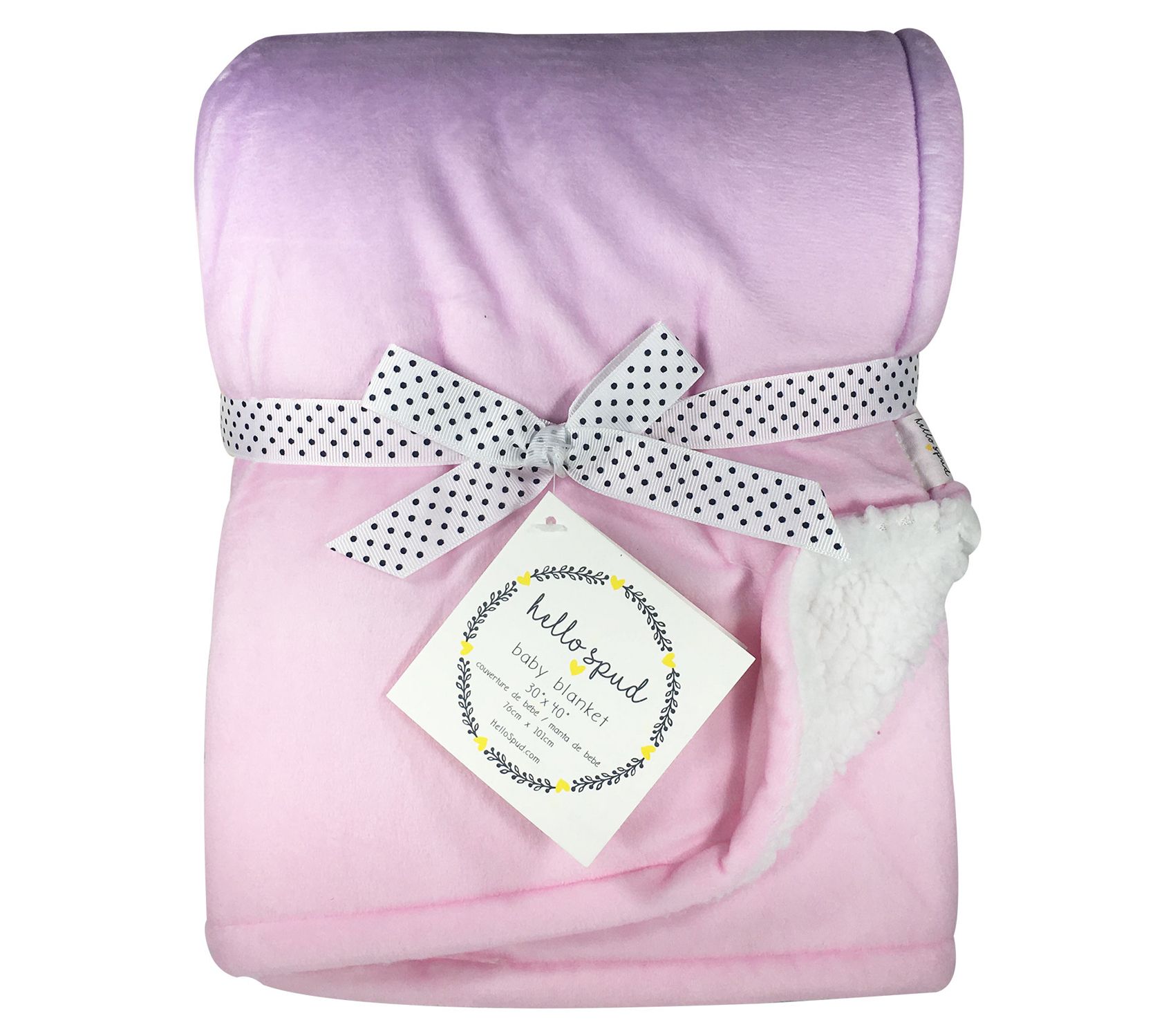 Hello Spud Ombre Plush Blanket