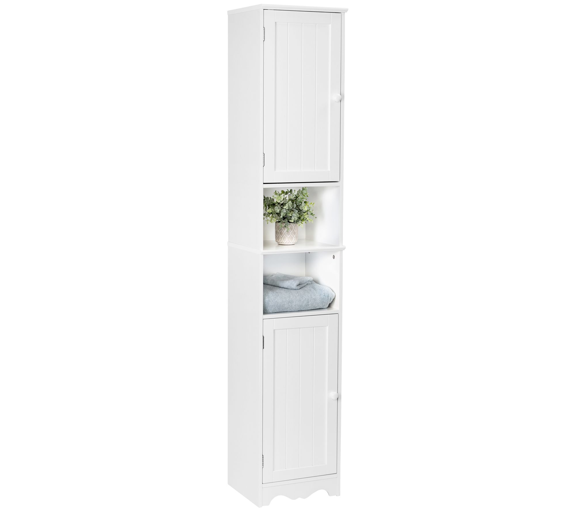 Glitzhome Waterproof Bathroom Cabinet Space Saver, Free Standing