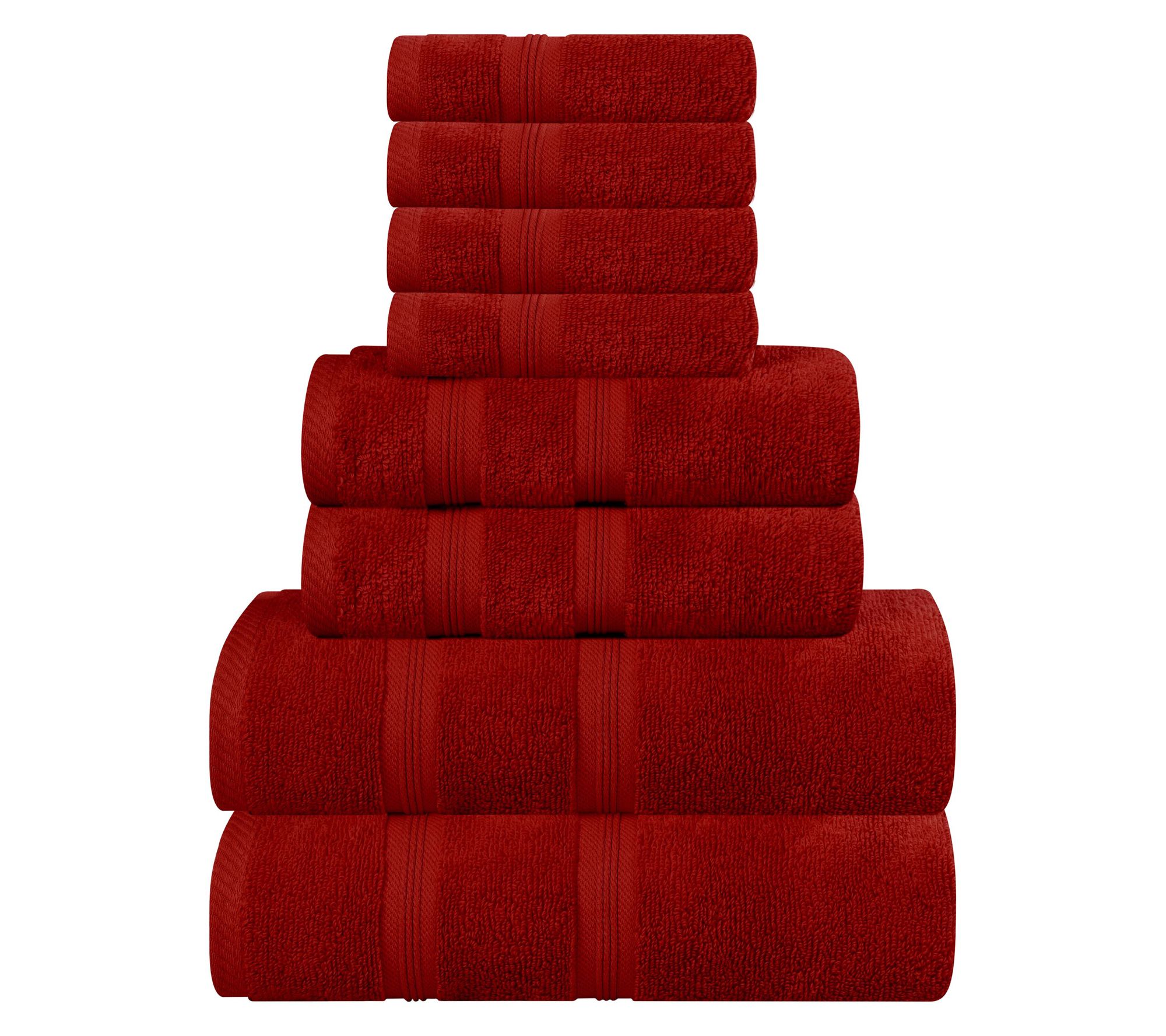 Superior Cotton 8 Piece Zero T wist Quick-Dryi ng Towel Set