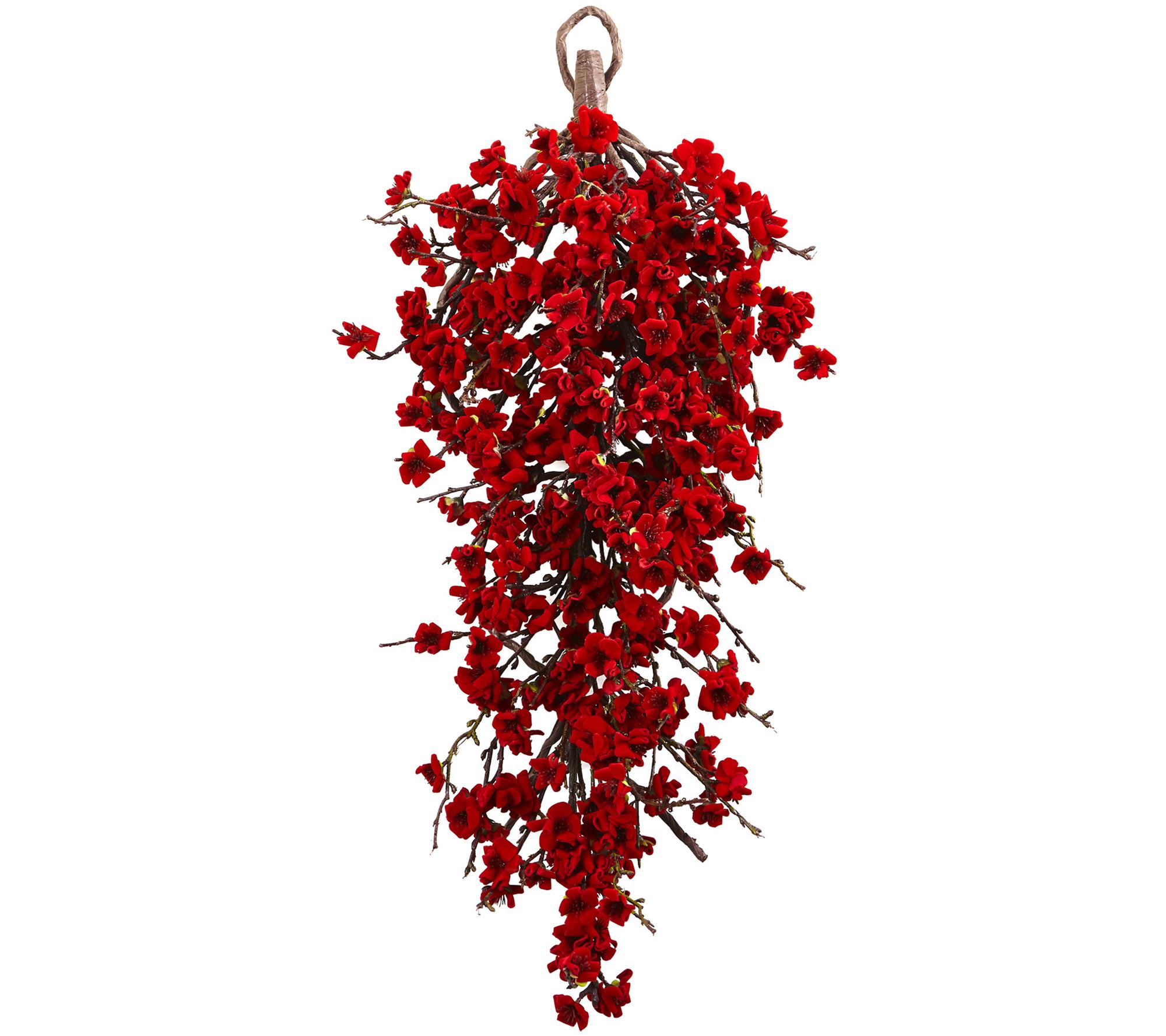 28" Plum Blossom Teardrop by Nearly Natural