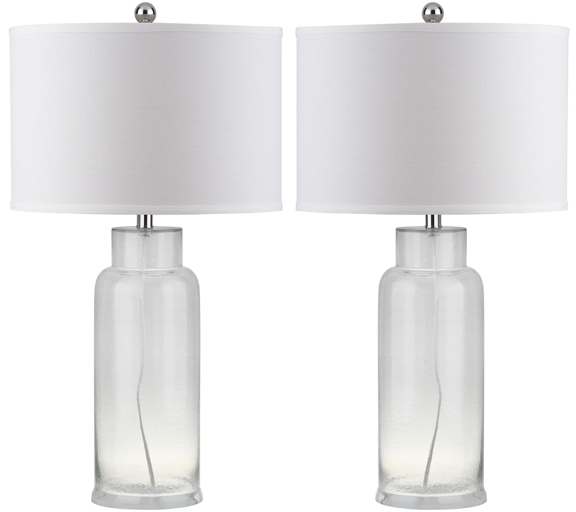 Safavieh Set of 2 Bottle Glass Lamps