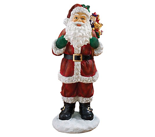 Design Toscano Visit from Santa Claus Holiday Statue