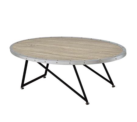 Allis Coffee Table - Weathered Grey Oak by AcmeFurniture