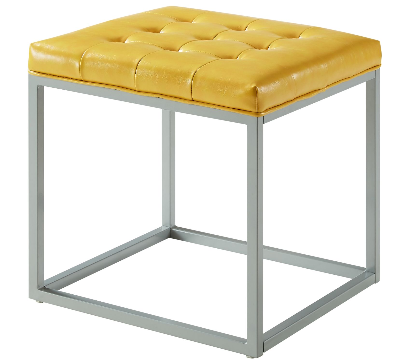 Inspired Home Simspon Button Tufted Ottoman