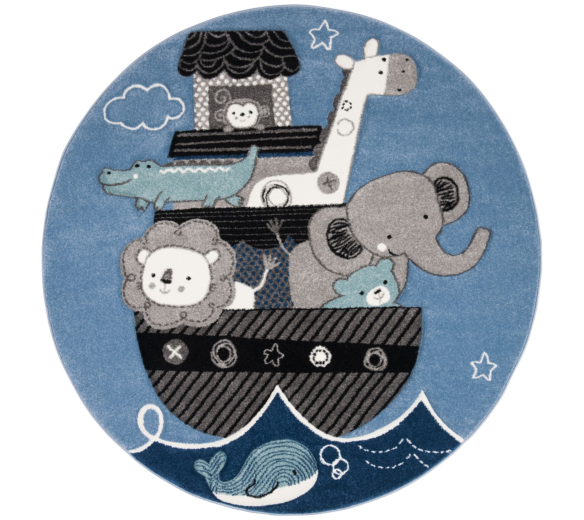 Carousel Kids 121 Collection 5'-3" X 5'-3" Round Rug