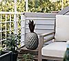 LuxenHome Gray MgO Pineapple Outdoor Statue, 3 of 7