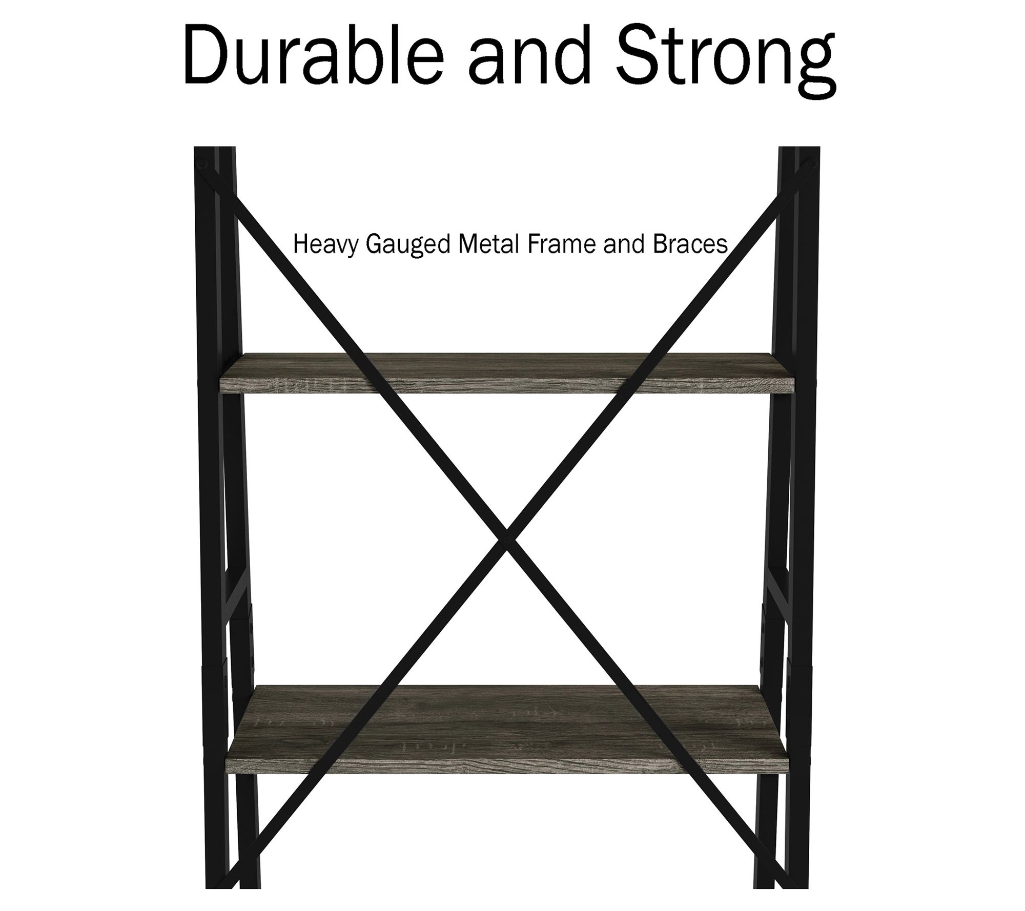 Lavish Home 4Tier Ladder Bookshelf Freestanding Bookcase