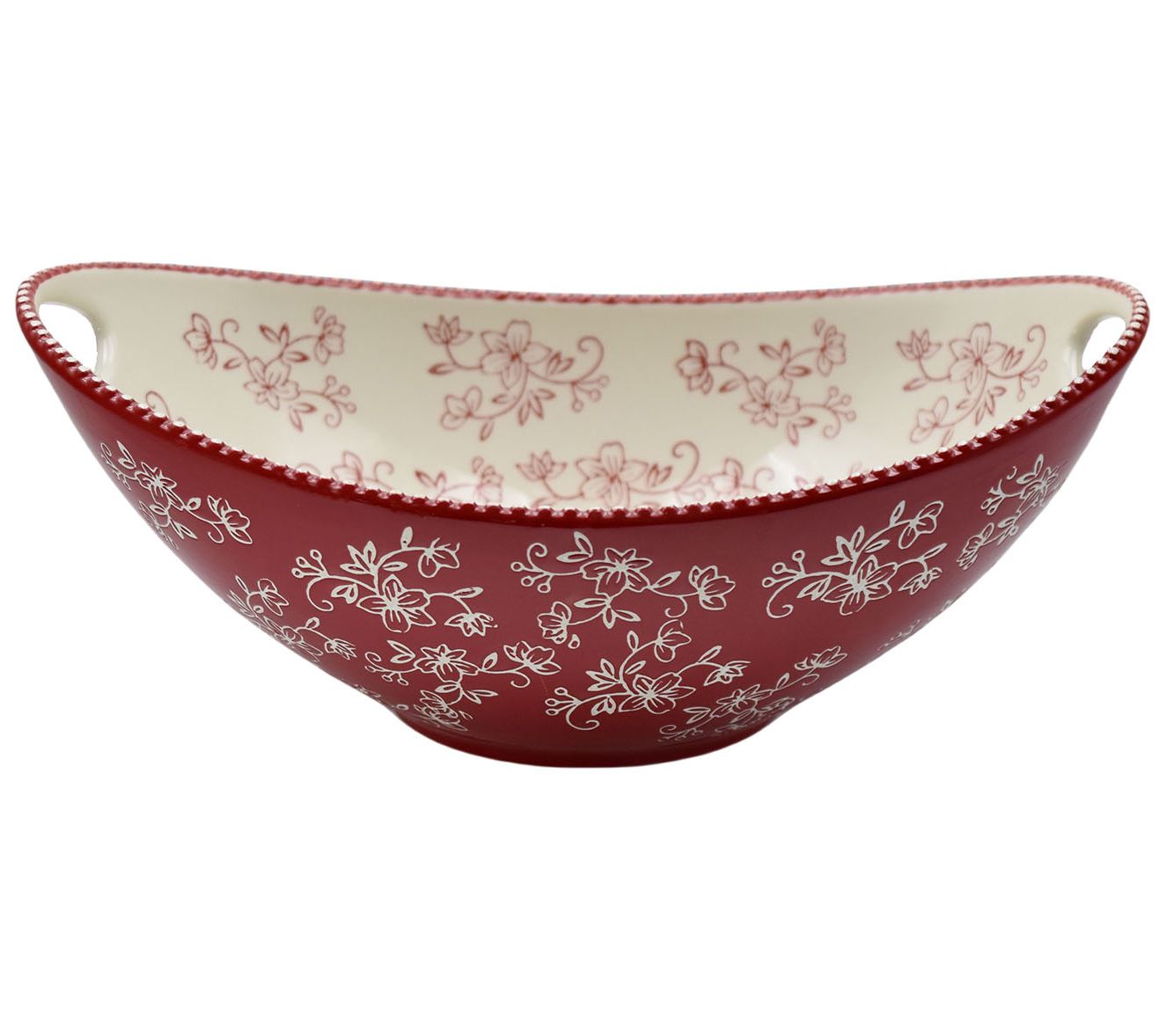 Temp-tations Floral Lace 3-Quart Serving Bowl