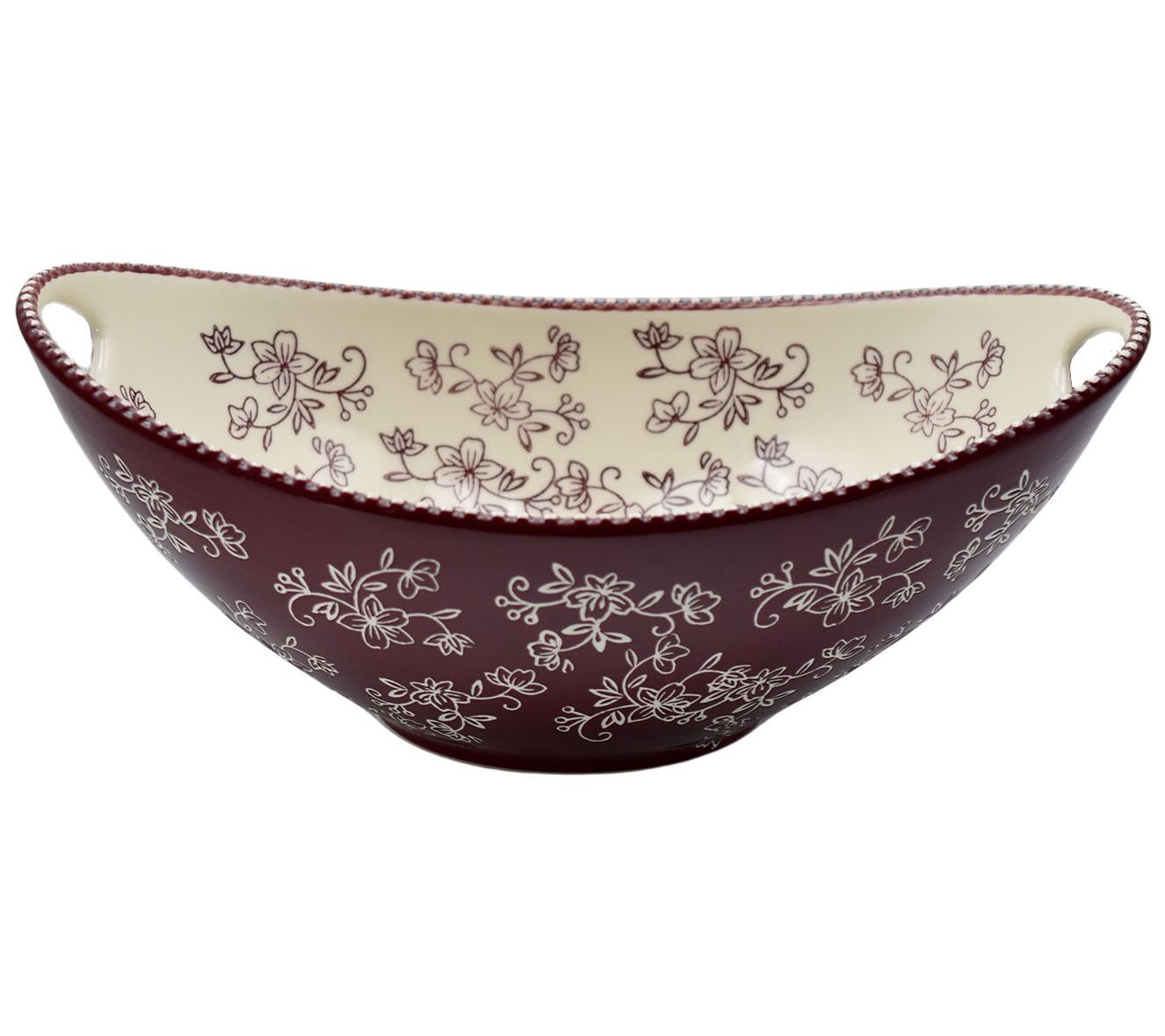 Temp-tations Floral Lace 3-Quart Serving Bowl