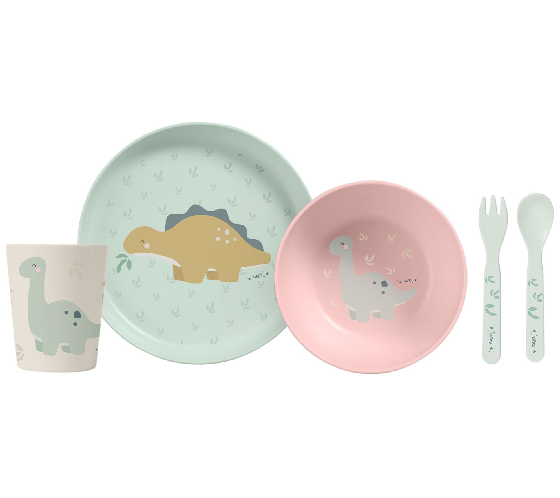 SARO Wild Dinos 5 Piece Feeding Set