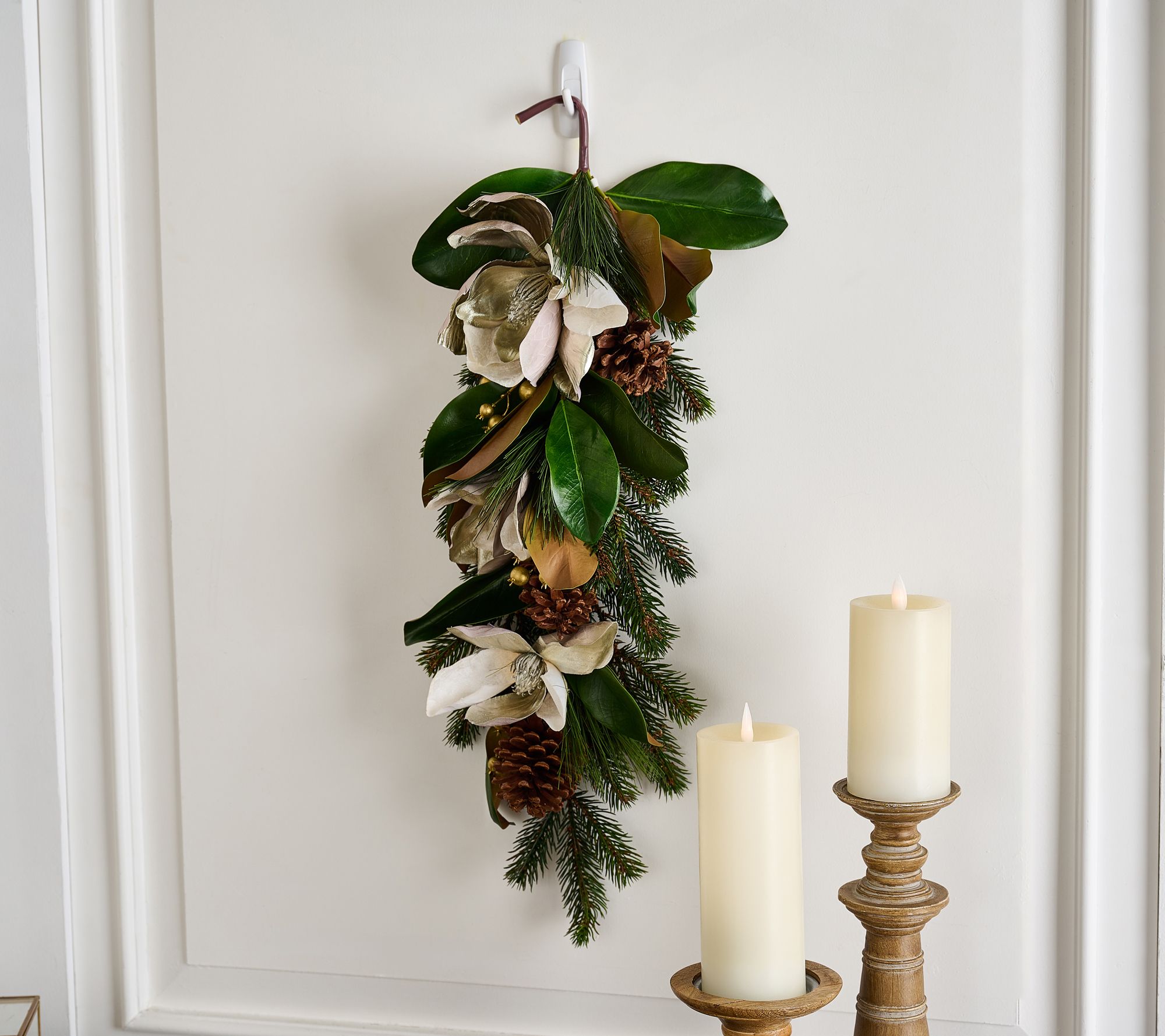 26" Magnolia and Berry Teardrop by Valerie