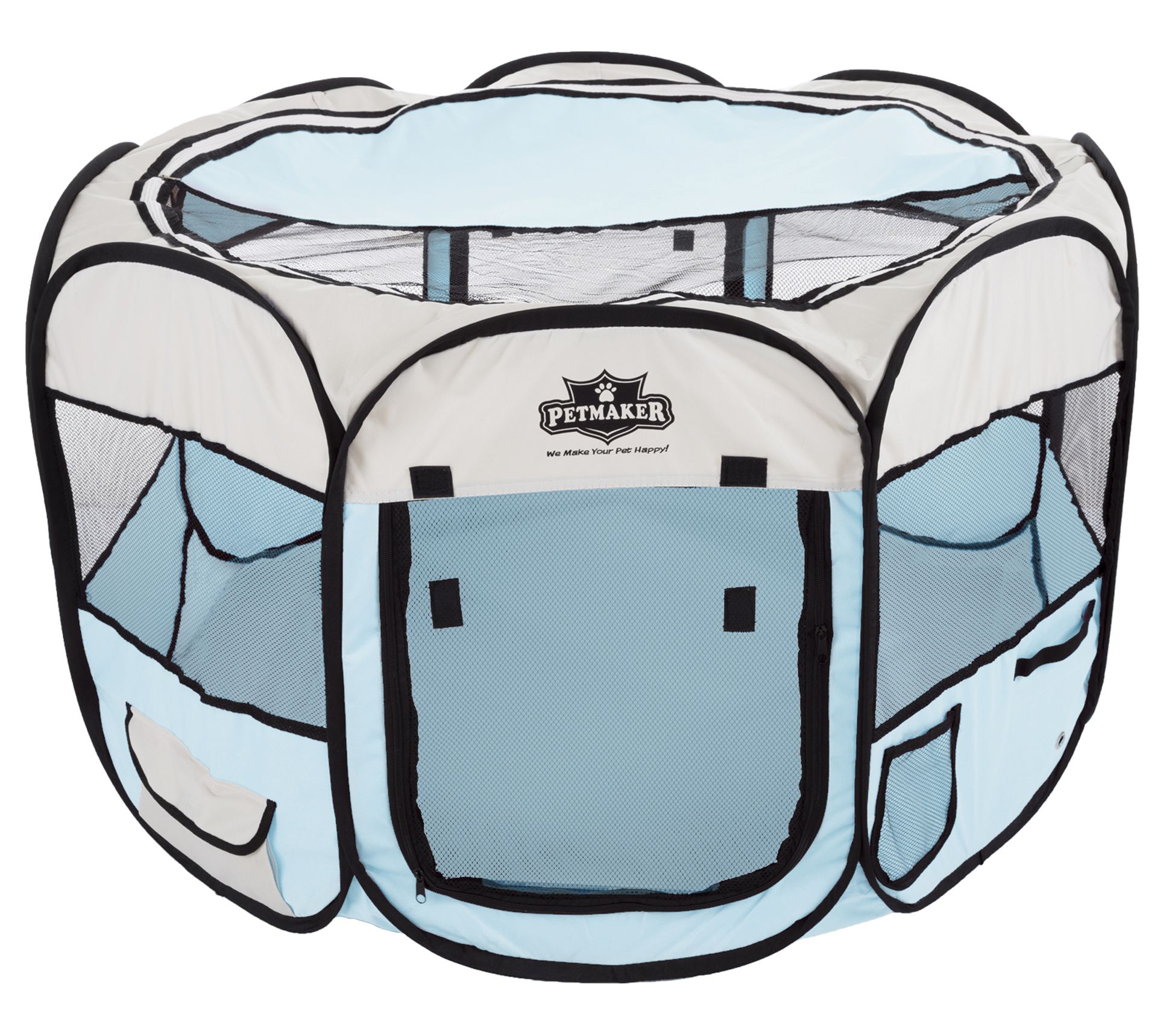 Petmaker Pop-Up Pet Playpen 38" Indoor/Outdoornnel w/ Bag