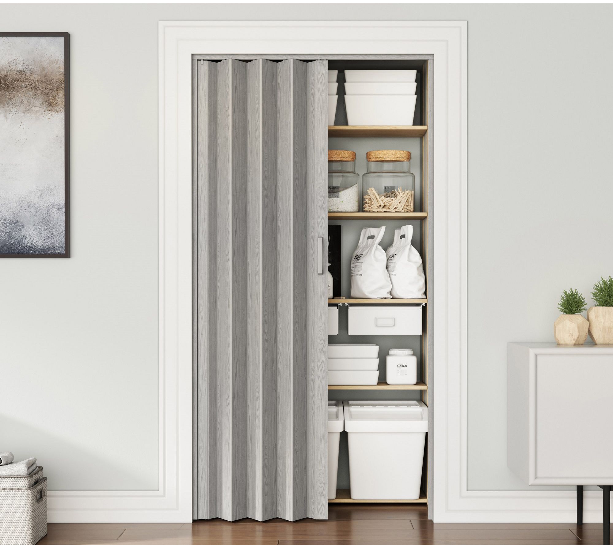 Techni Home Studio Series 32"W PVC Foldable Accordion Door