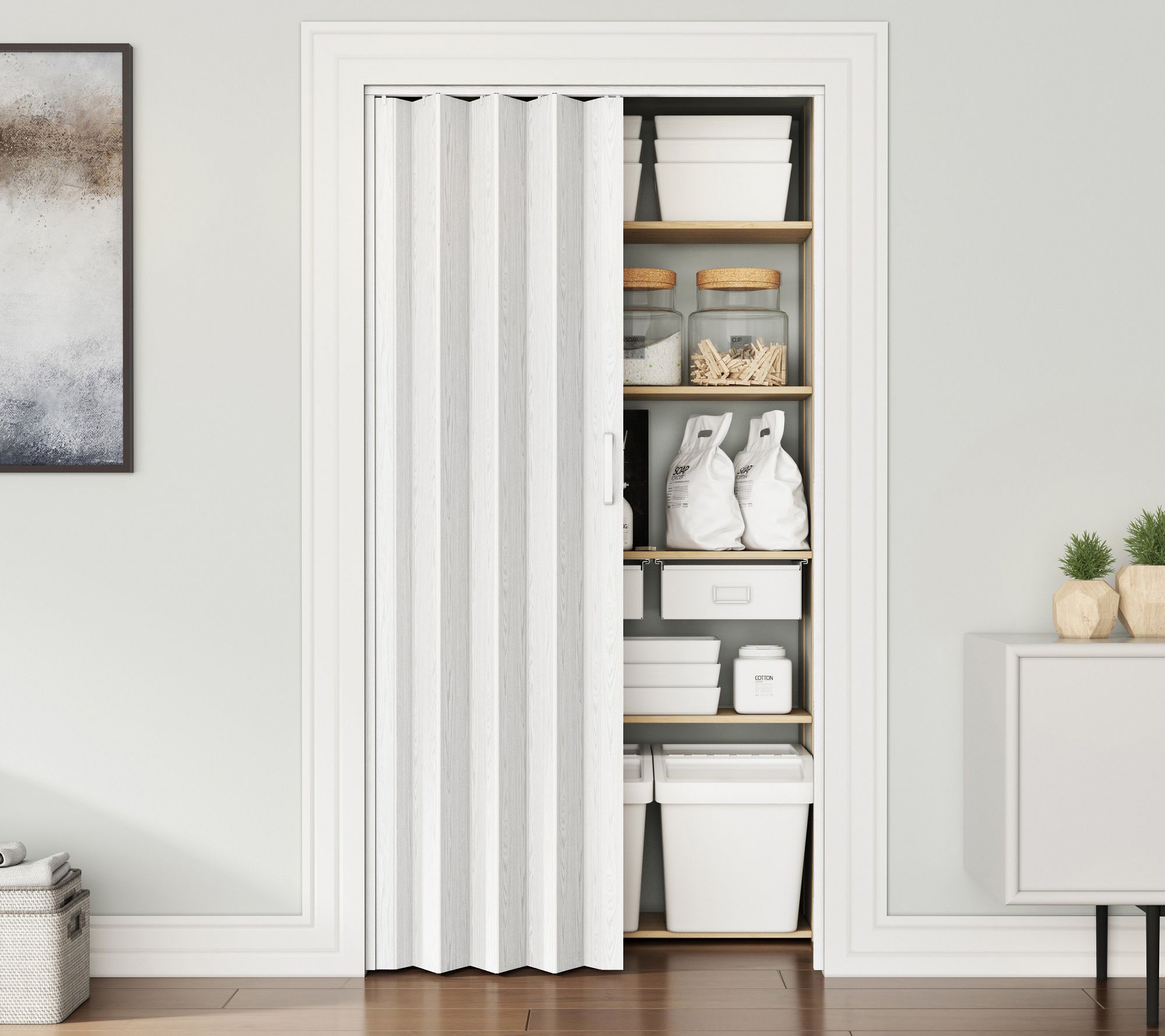 Techni Home Studio Series 32"W PVC Foldable Accordion Door