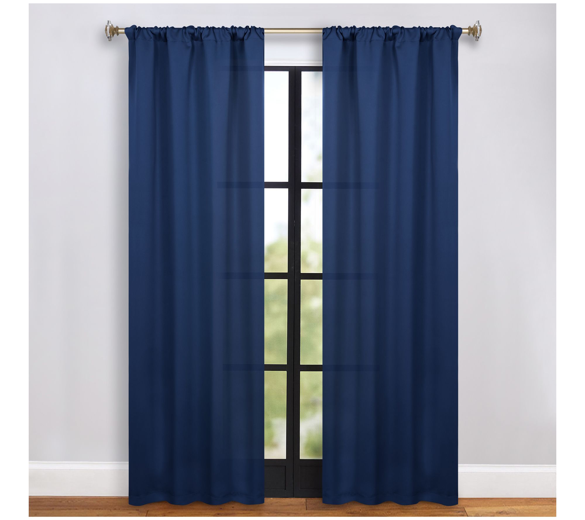 Superior Solid Room Darkening Curtains Set, 36x84