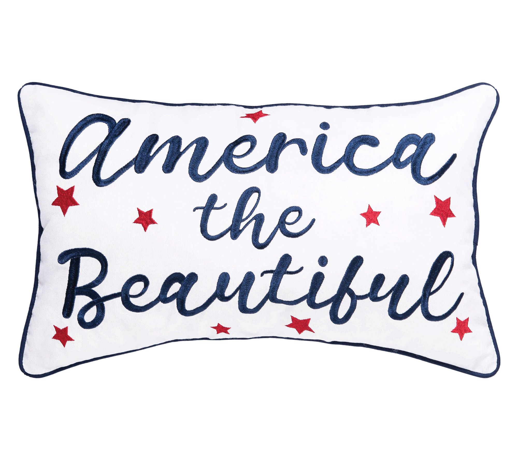 America The Beautiful Throw Pillow by Valerie