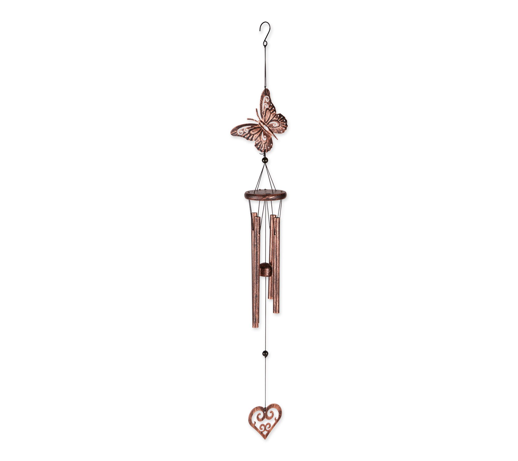 Zingz & Thingz Butterfly & Heart Wind Chimes