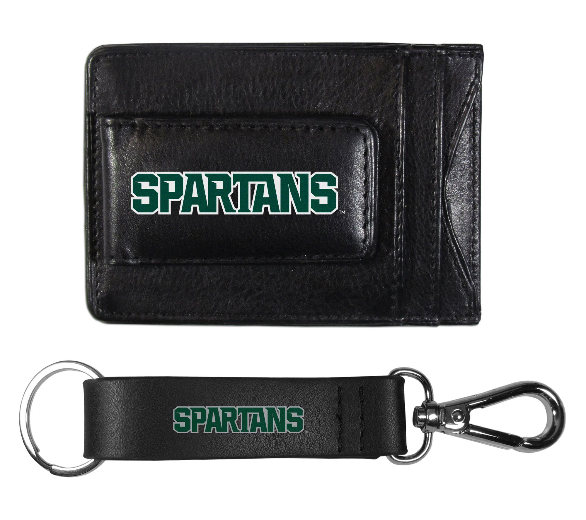 Siskiyou Sports College Leather Cash Cardholder& Strap Key