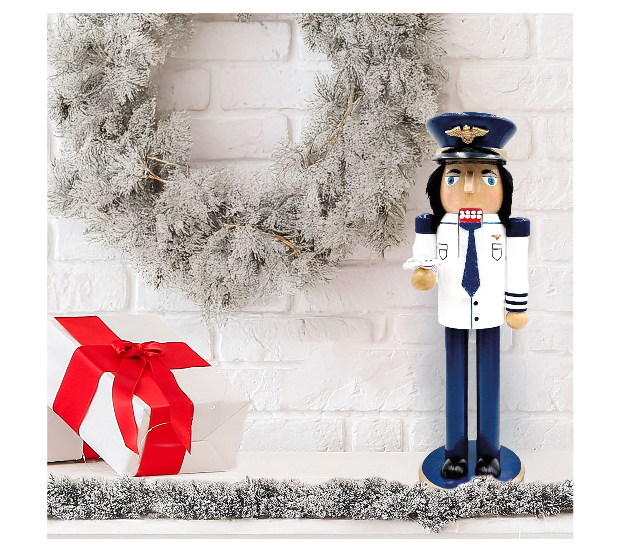 Santa's Workshop 14" Pilot Nutcracker