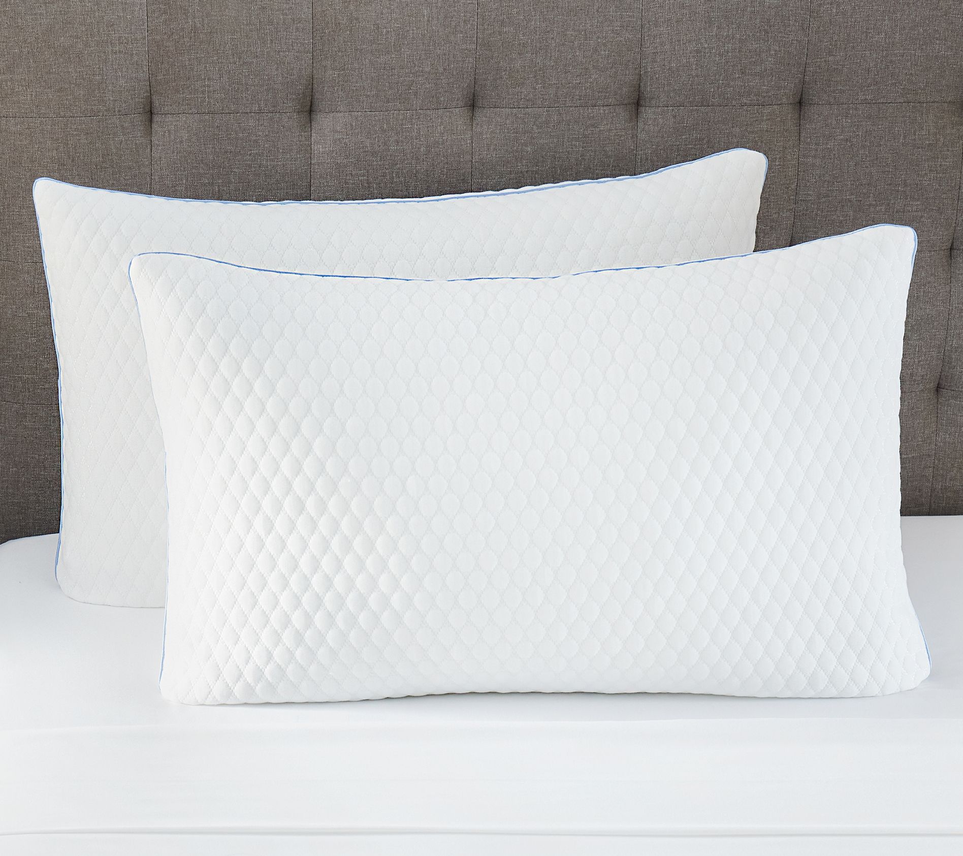 Bodipedic Memory Foam Cluster Jumbo Bed PillowSet of 2