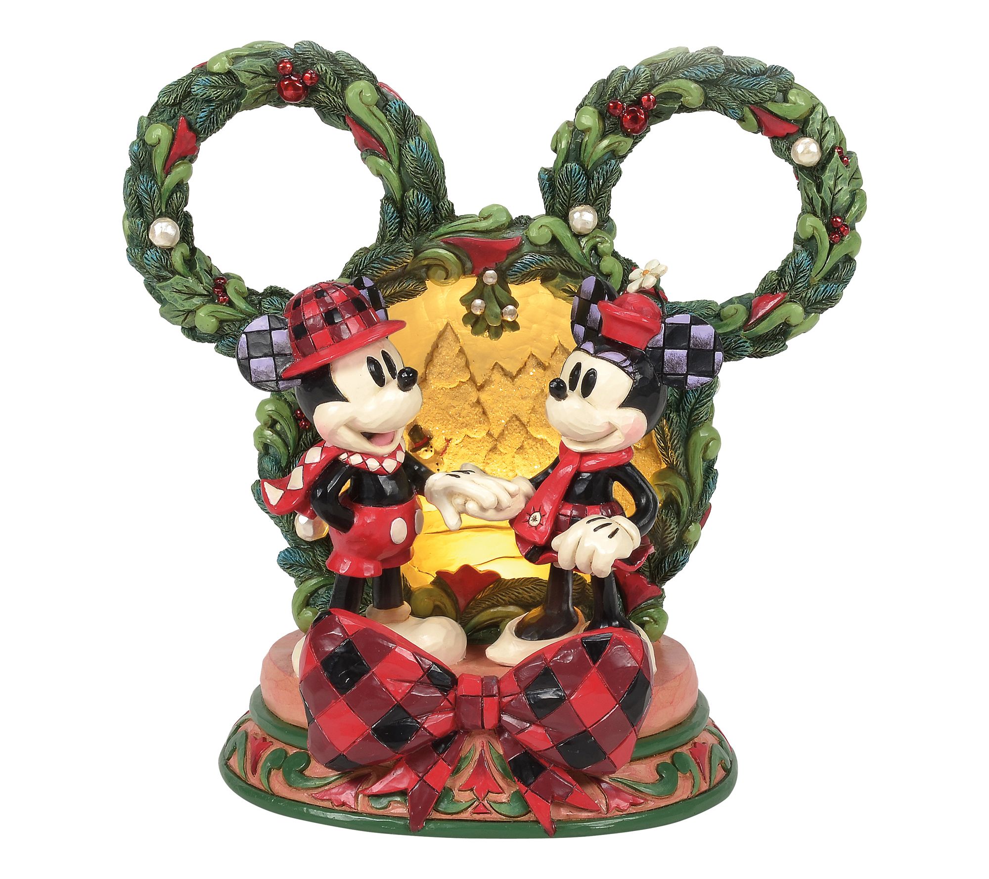 Jim Shore Disney Traditions Mickey & Minnie LEDDiorama 7.63in