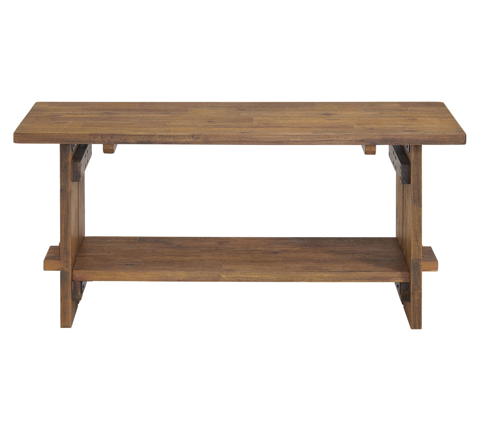 Alaterre Furniture Bethel Acacia Wood 40" Benchw/ Shelf