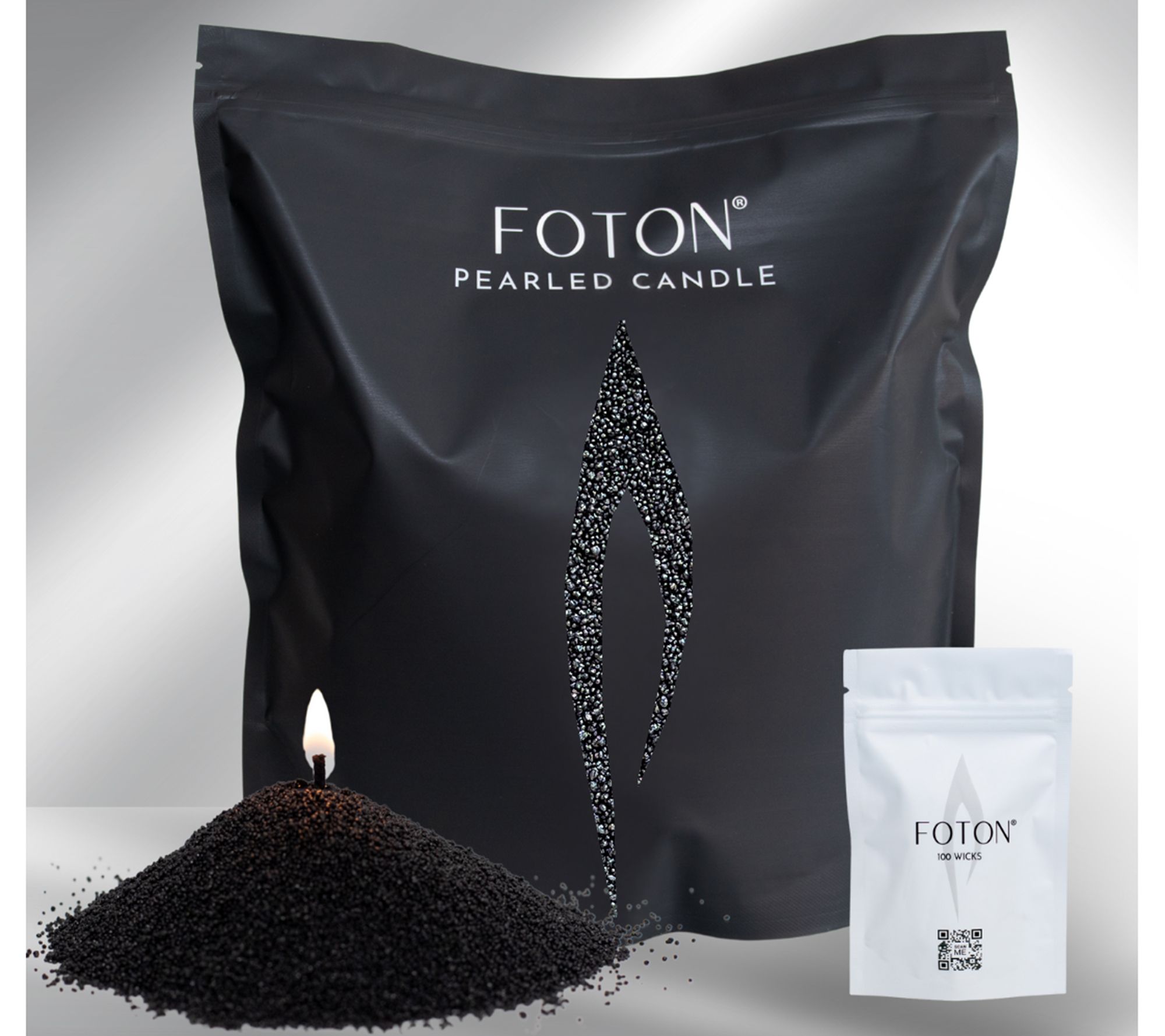 Foton 64oz Candle Wax Pearls and 100 Wicks