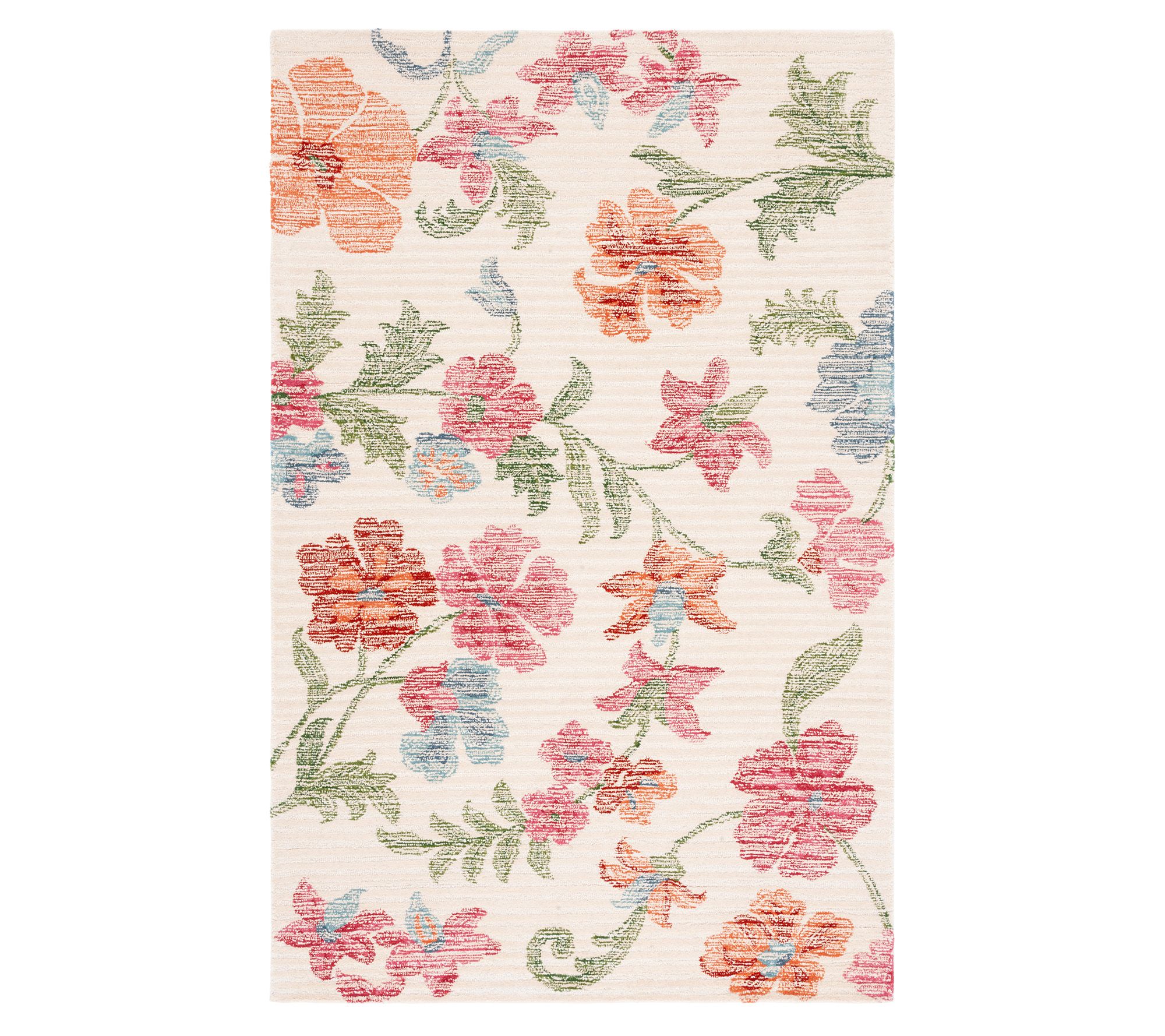 Safavieh Rustic Blossom 5' x 8' Hand Tufted Wool Rug