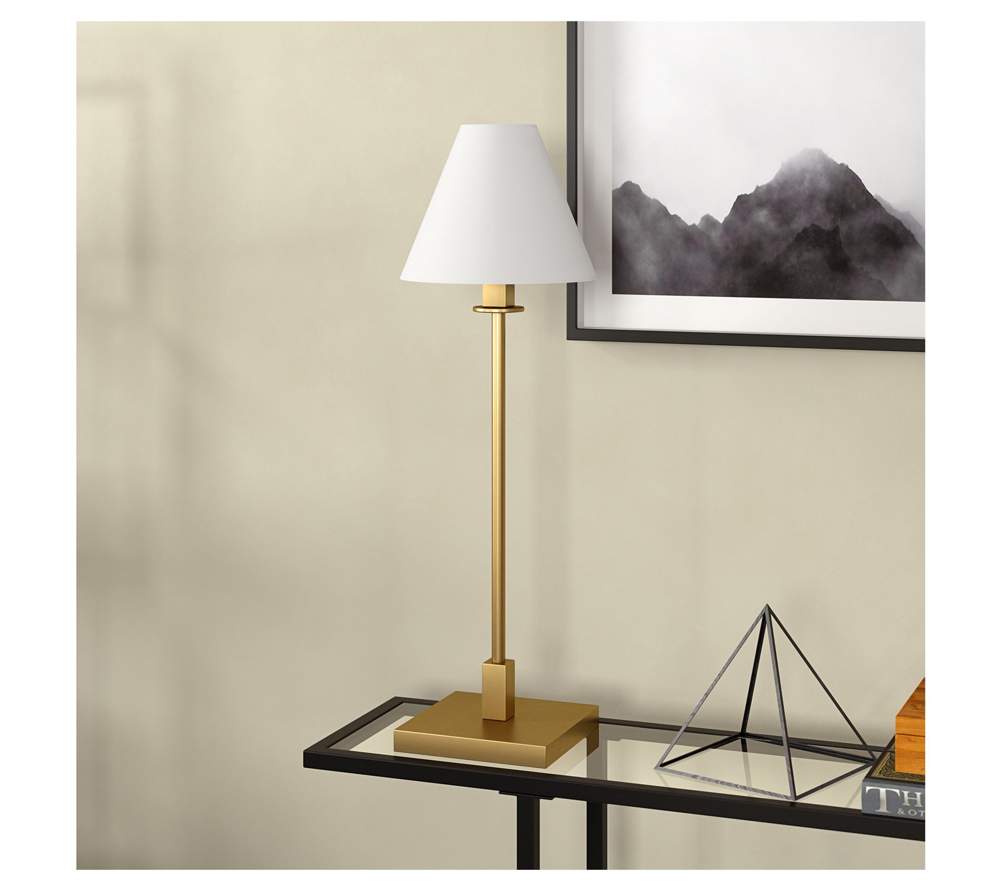 Hudson&Canal Clement 28" Tall Table Lamp with Fabric Shade