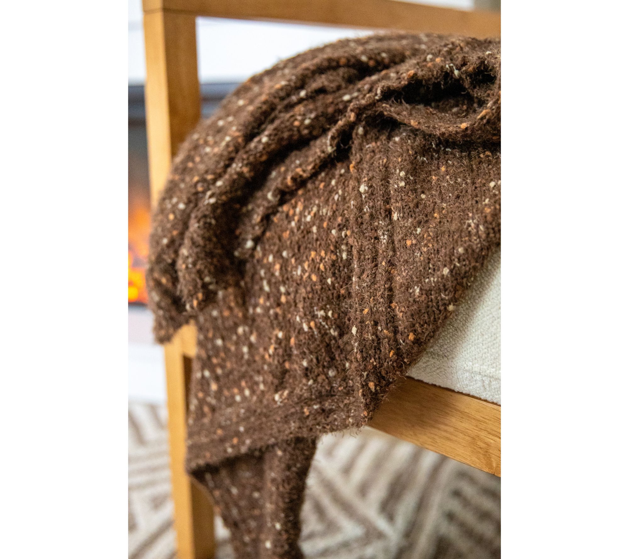 "As Is" 60 x 70 Boucle Throw Blanket by Lauren McBride